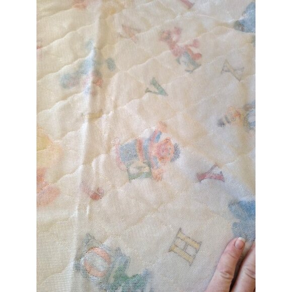 Quilted Sesame Street Comforter Fabric 3 Yards Vintage Alphabet Letters 110"x45" - Picture 6 of 8